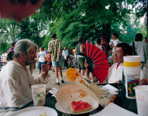 Gregory Corso & Bataan Faigo 4th Of July Picnic Naropa University Photo by Seth Brigham