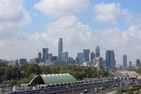 View of Downtown Tel Aviv from the University